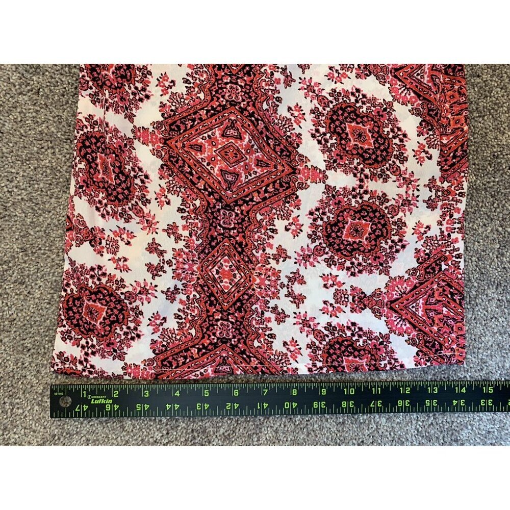 Boohoo Women’s Jumpsuit Size 4 Red White Back Zipper V-Neck Spaghetti Straps GUC - Picture 10 of 11